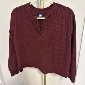 Old Navy Maroon Knit Sweater